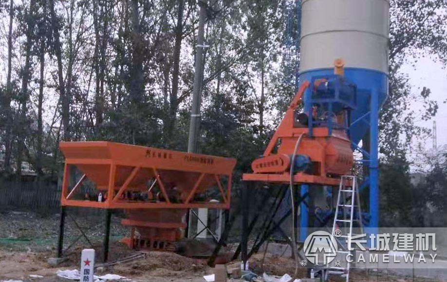 JS500小型混凝土搅拌机现场 JS500小型混凝土搅拌机现场